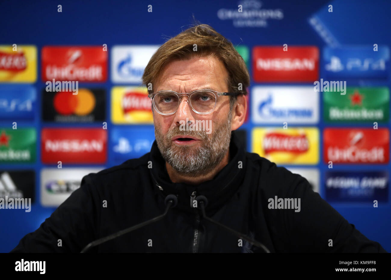 Liverpool manager Jurgen Klopp during a press conference at Anfield, Liverpool. PRESS ASSOCIATION Photo. Picture date: Tuesday December 5, 2017. See PA Story SOCCER Liverpool. Photo credit should read: Nick Potts/PA Wire Stock Photo