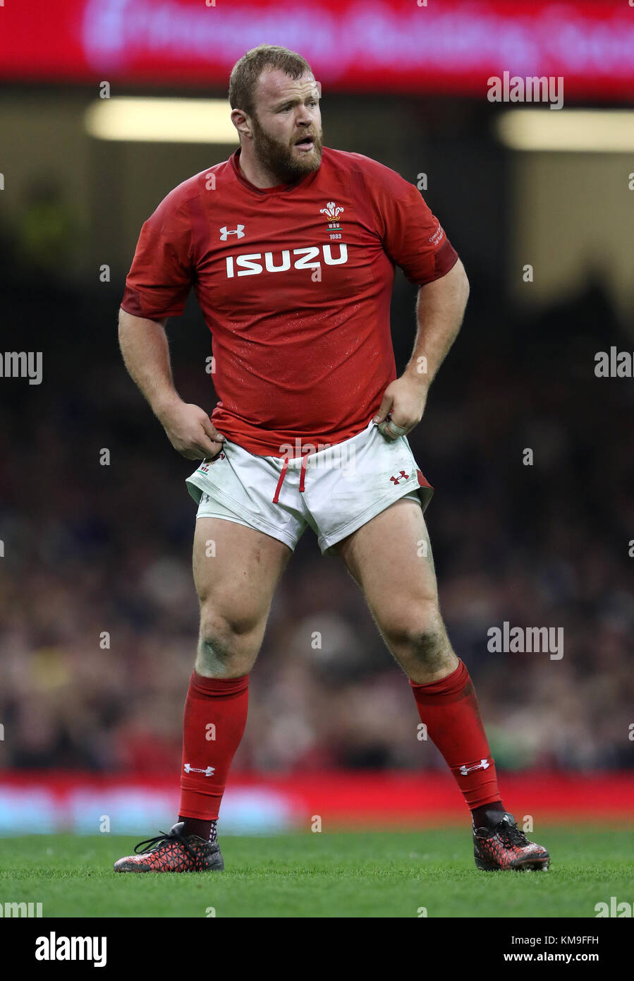 Wales Scott Andrews during the Autumn International at the Principality Stadium, Cardiff Stock Photo
