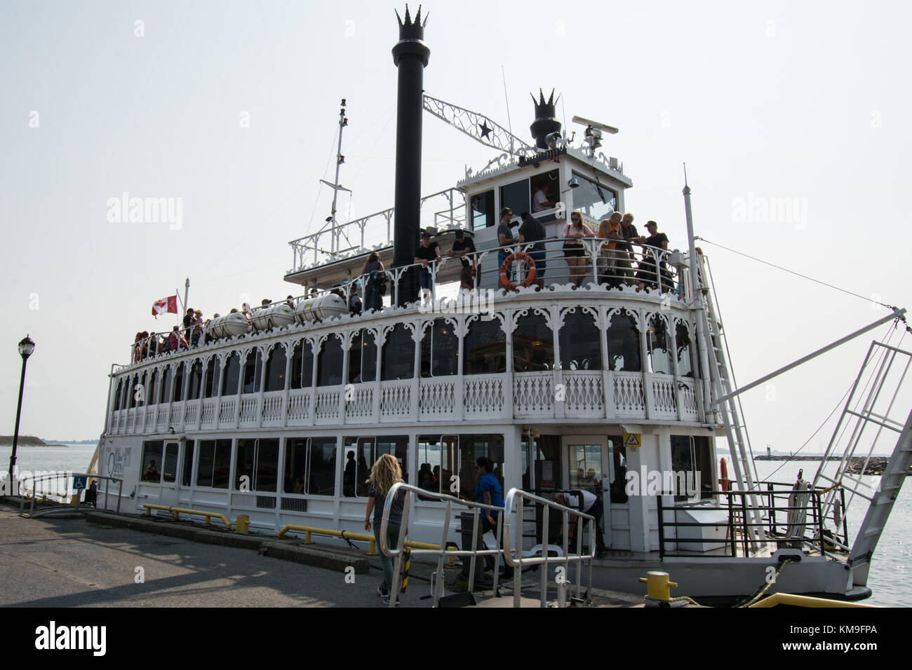 Steam boat Kingston Canada paddle steamer trip customers customer