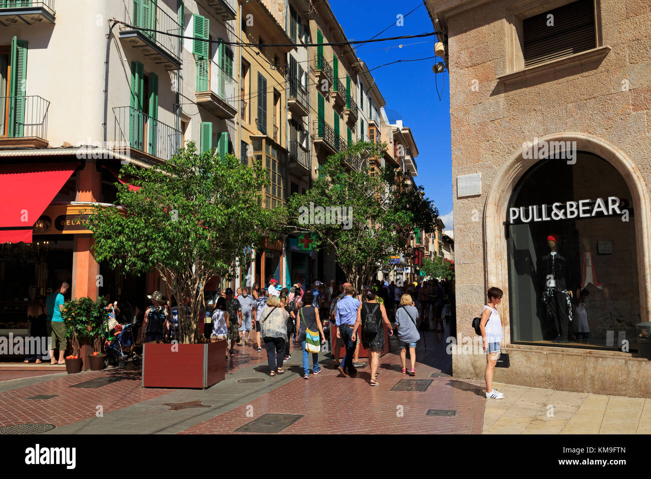 Saint Miguel Street, Palma De Mallorca, Majorca, Belearic Islands, Spain, Europe Stock Photo