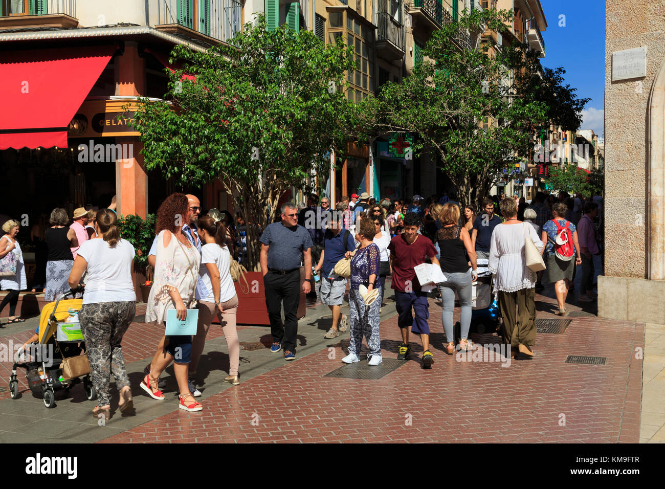 Saint Miguel Street, Palma De Mallorca, Majorca, Belearic Islands, Spain, Europe Stock Photo