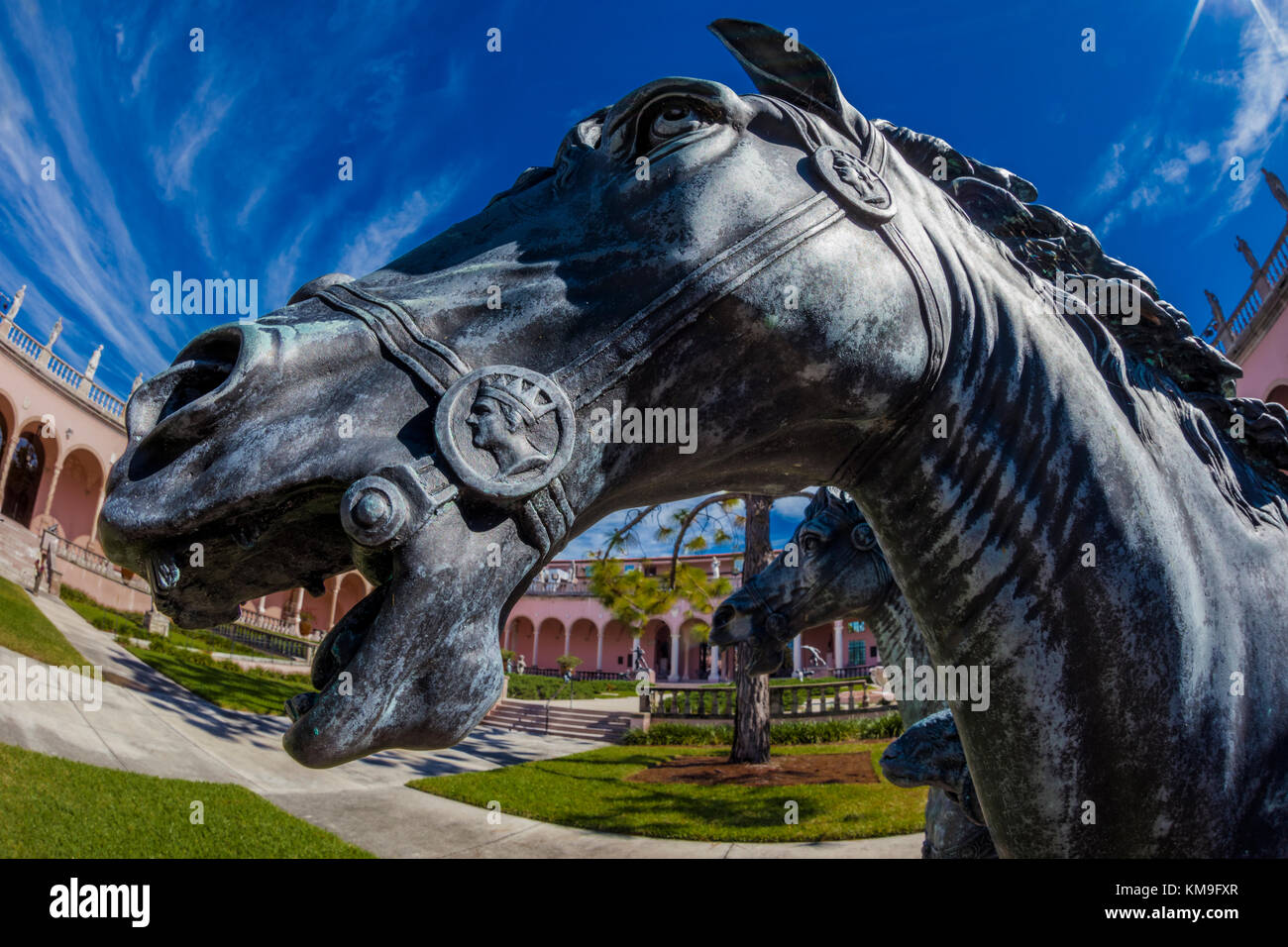 Statue in the Courtyard at The John and Mable Ringling Museum of Art in