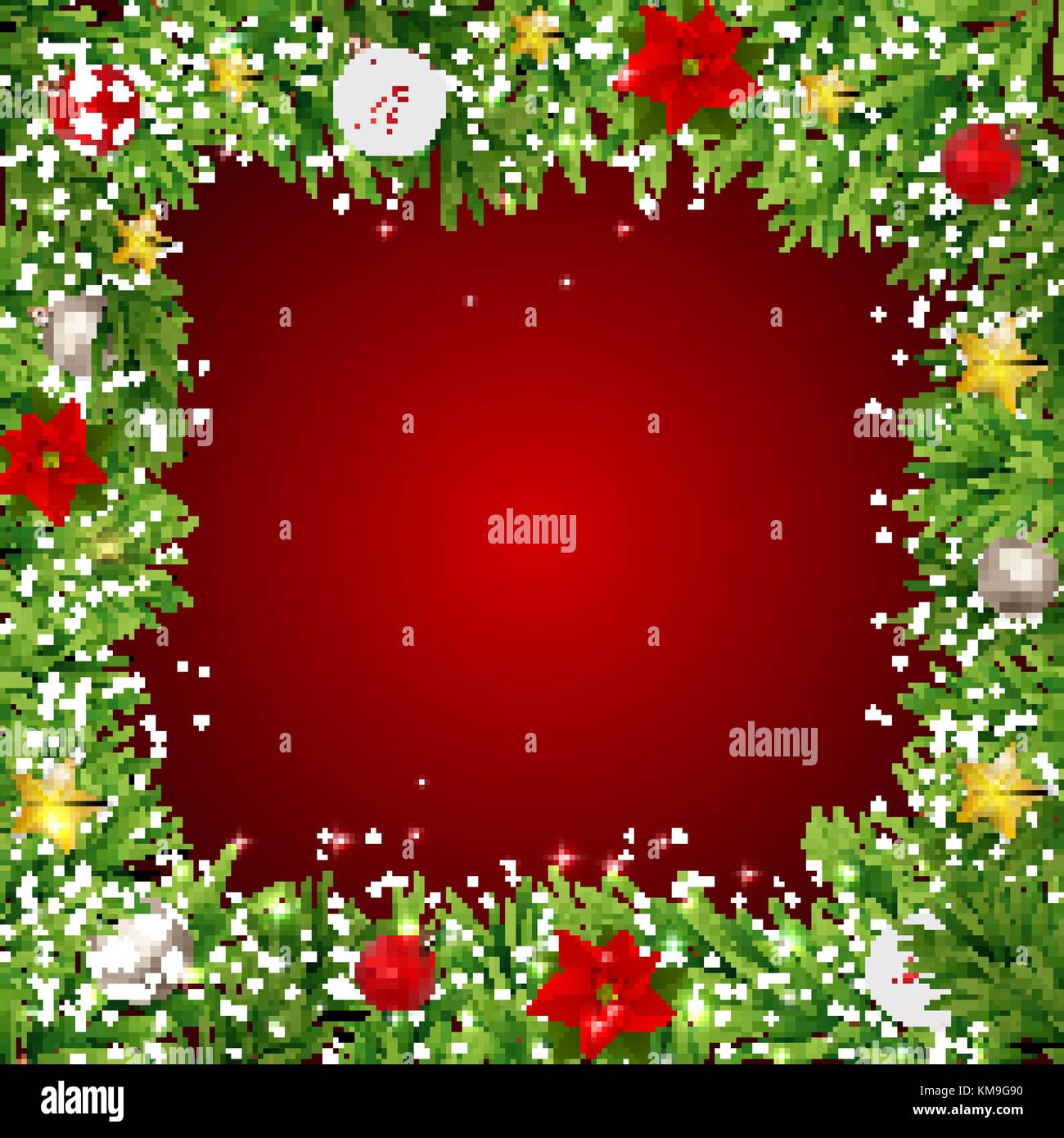 Merry Christmas and New Year Background. Vector Illustration Stock ...