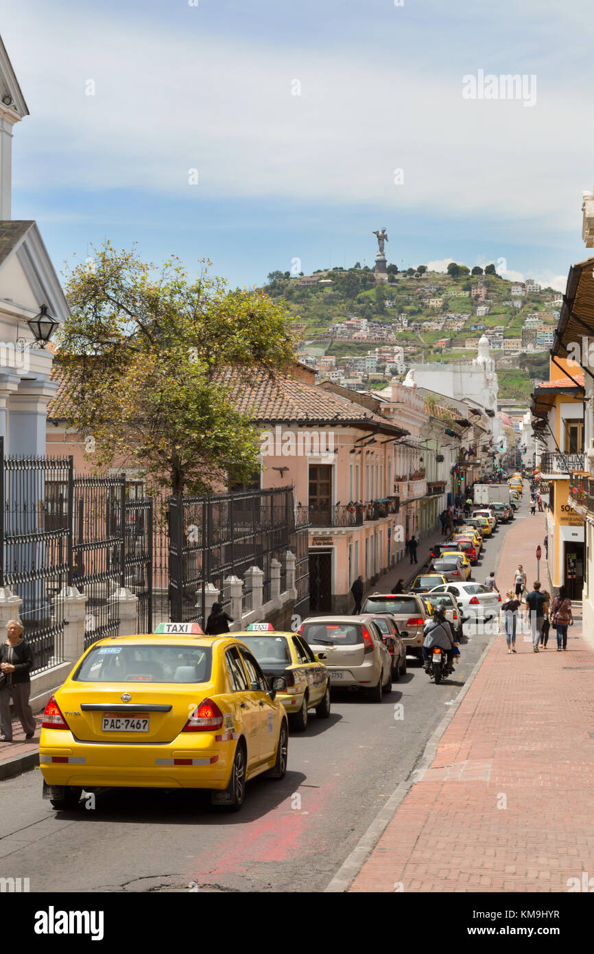 Quito street scene, Quito, Ecuador South America Stock Photo