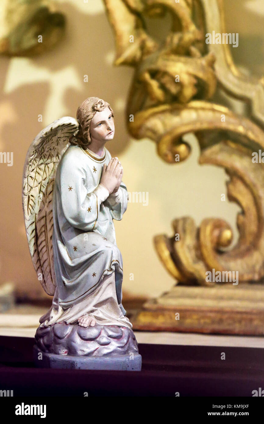 Praying angel statue hires stock photography and images Alamy