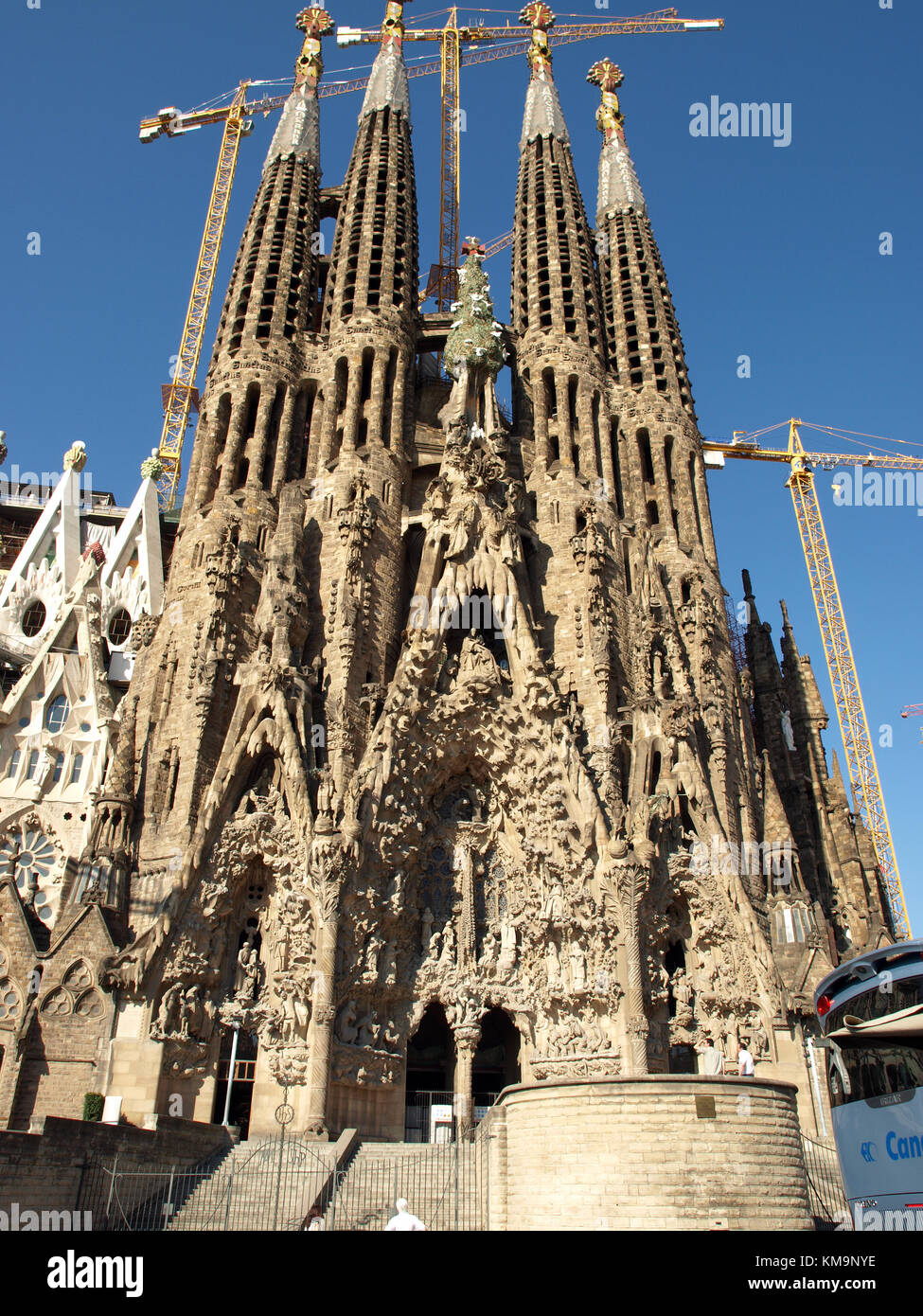 Barcelona, Spain - La Sagrada Familia - the impressive cathedral ...