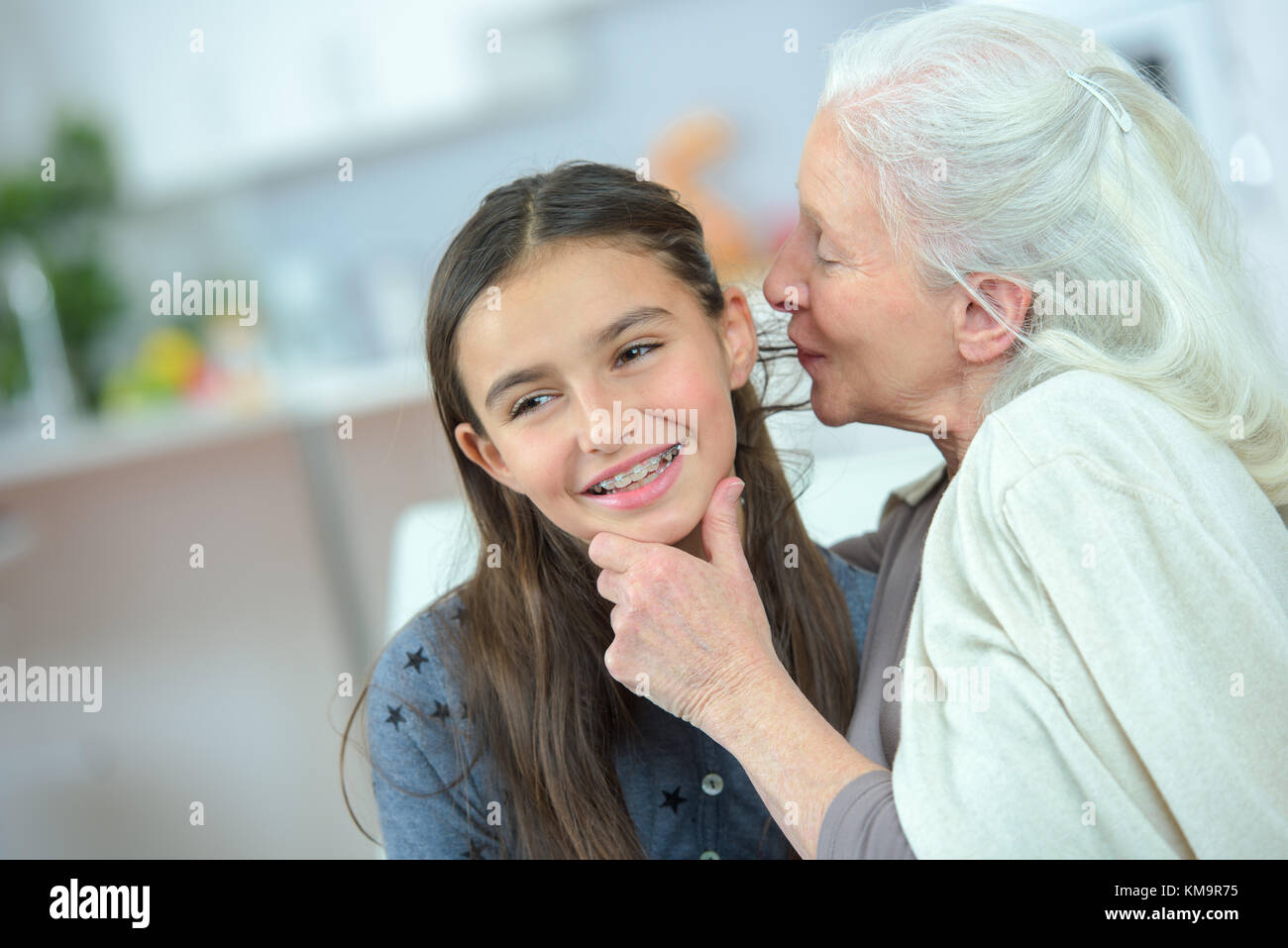 grandmother and grand daughter Stock Photo Alamy