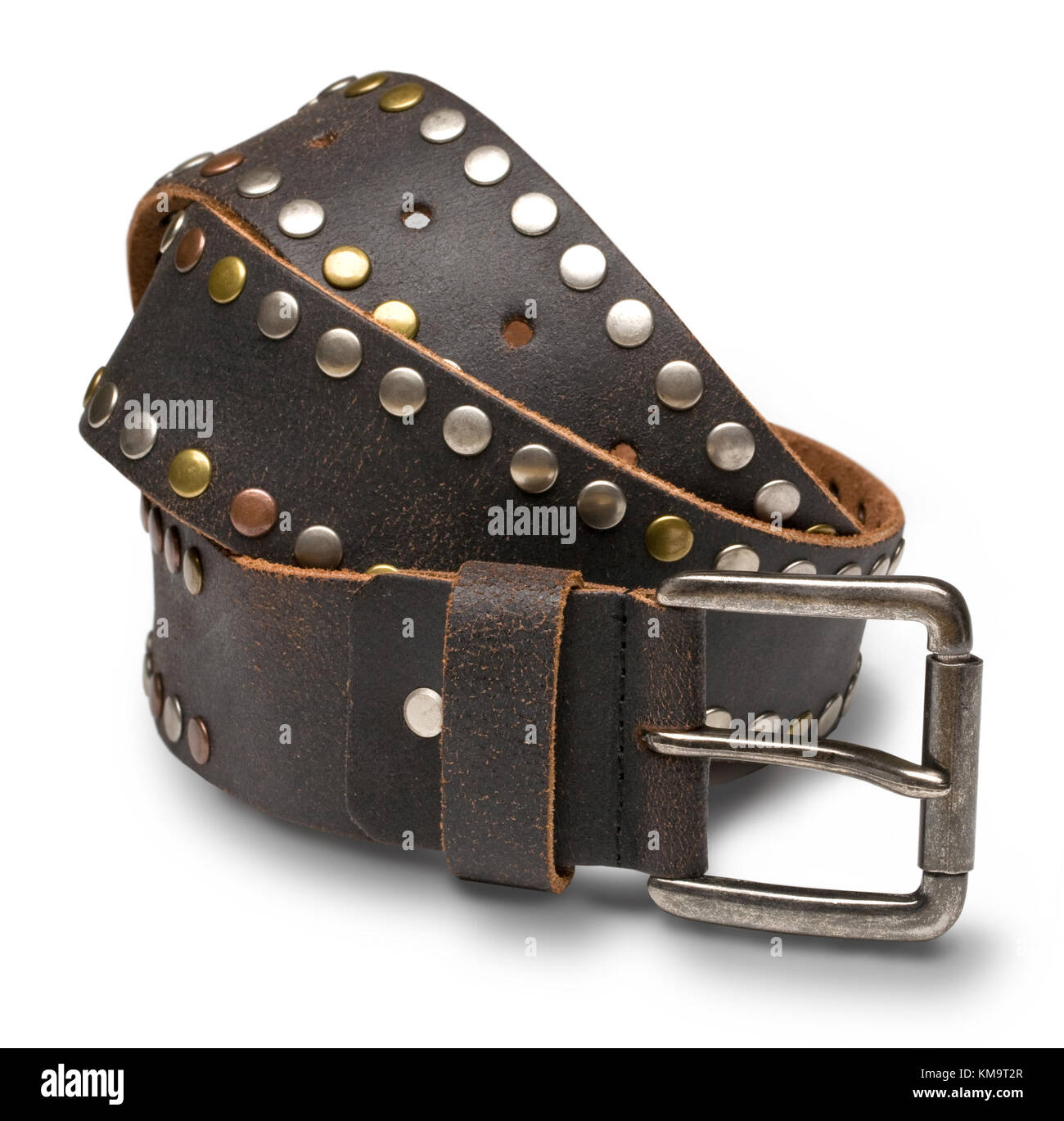 All-Over Genuine Quality Leather Belt White main image 1