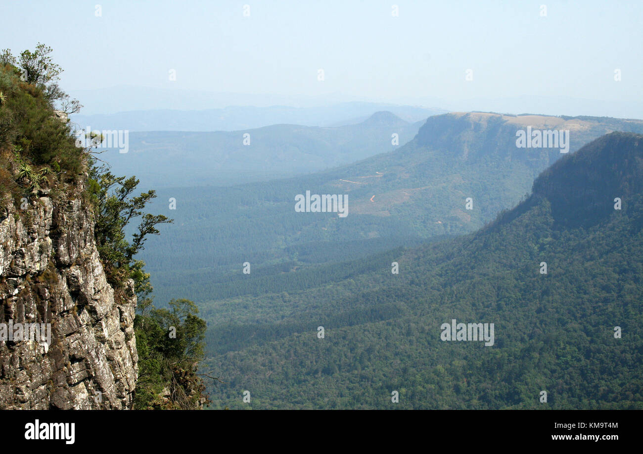 Mpumalanga, South Africa, view of the lowveld from God's window Stock Photo