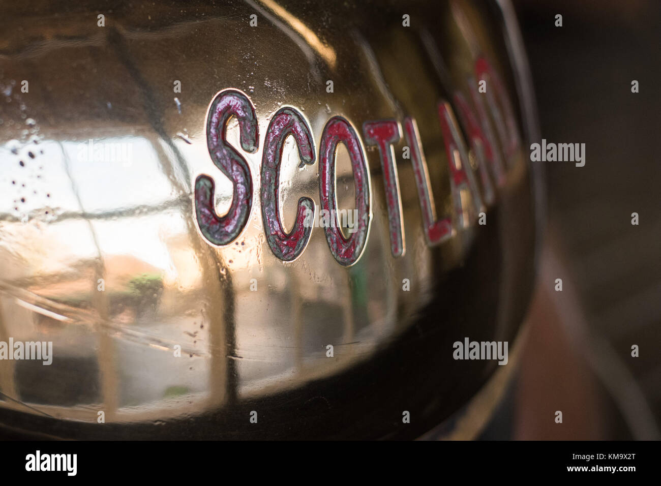 Daftmill Distillery, by Cupar, Fife, Scotland is one of Scotland's newest distilleries, using barley from its own farm and water from their artesian Stock Photo