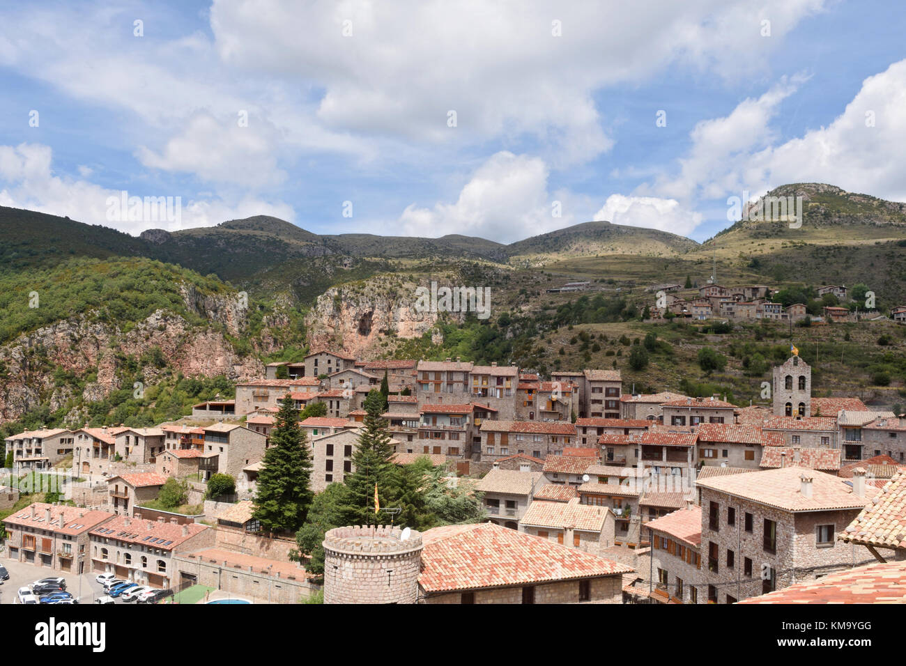 Village of Castellar de N hug in Barcelona province Stock Photo