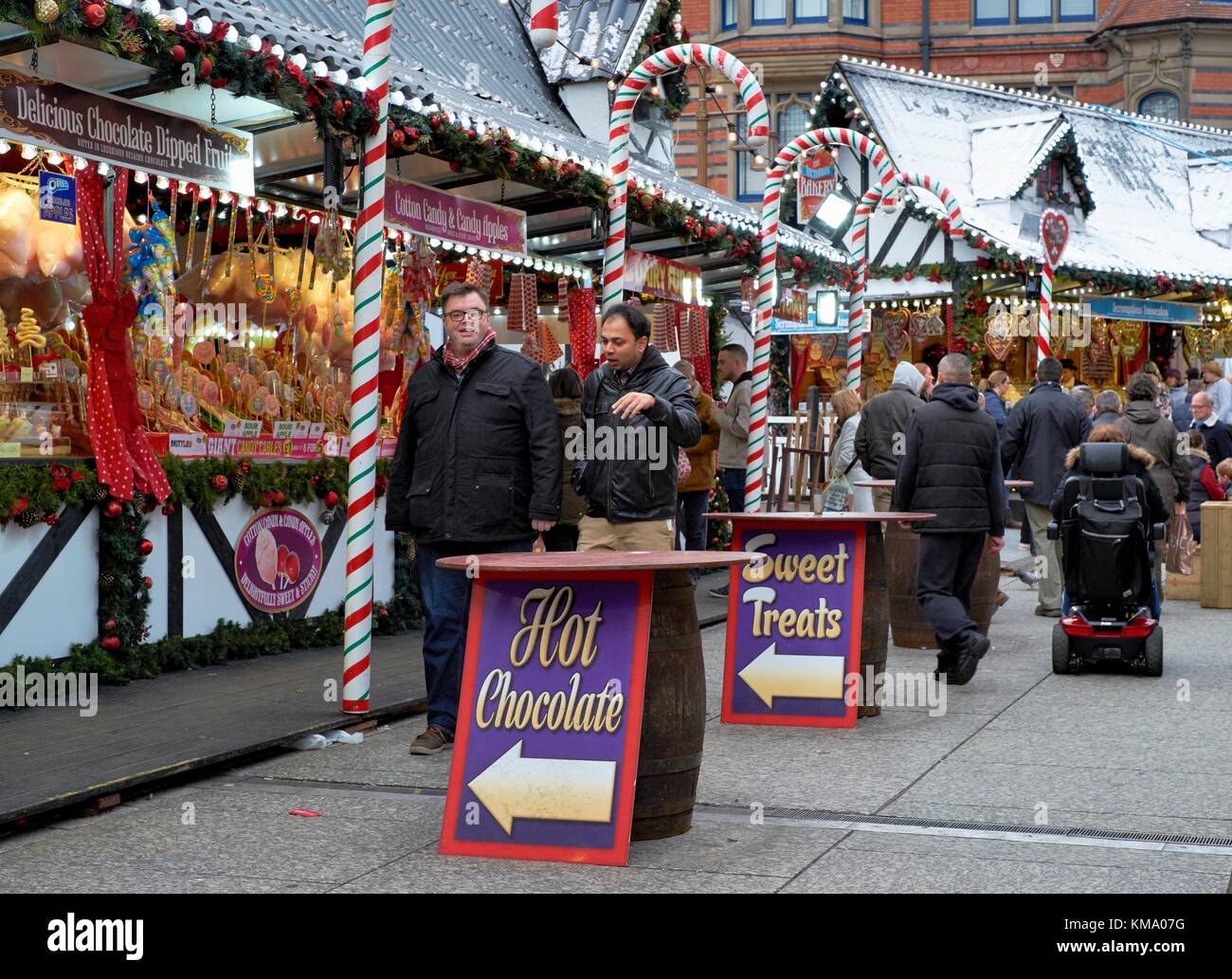 Nottingham Christmas market 2017 Stock Photo Alamy