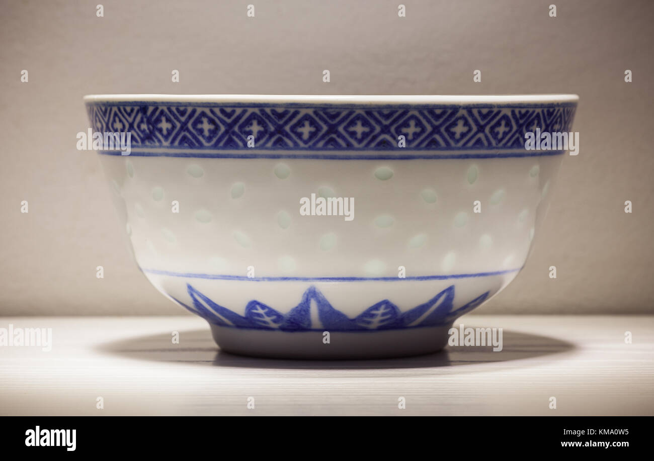 Details of small decorative bowl, Chinese style of decoration. Stock Photo