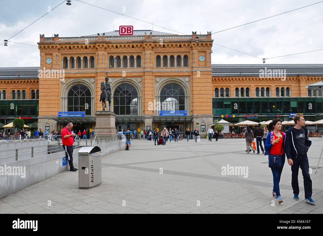 The Railway Station of Hannover (Niedersachsen, Germany) Stock Photo