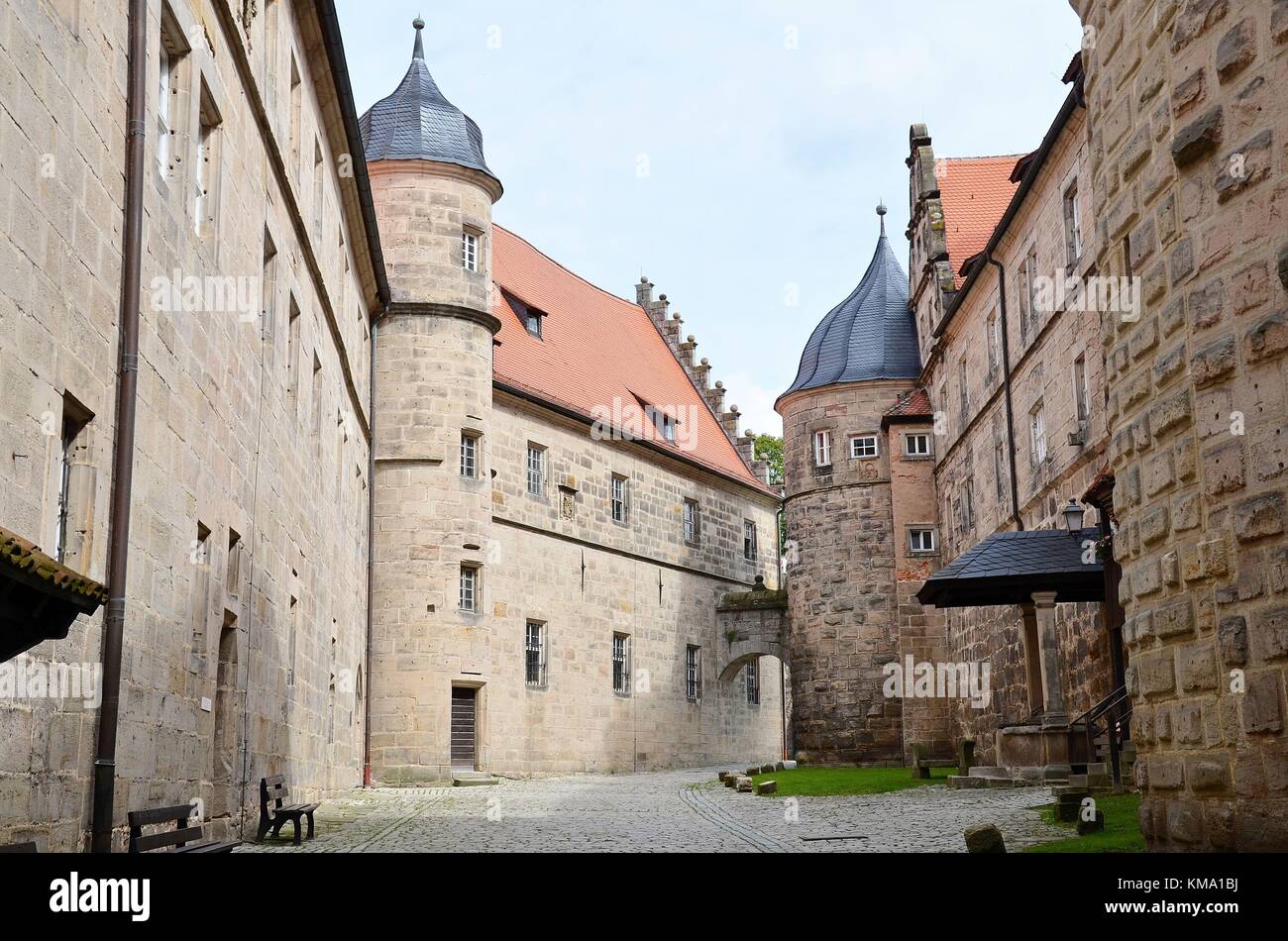 Kronach (Franconia, Bavaria, Germany): The Rosenberg Castle Stock Photo -  Alamy