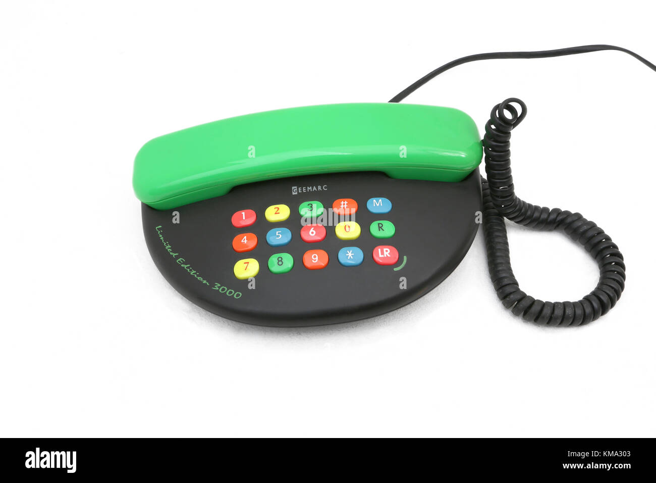 Colourful Telephone Geemarc Limited Edition 3000 Stock Photo