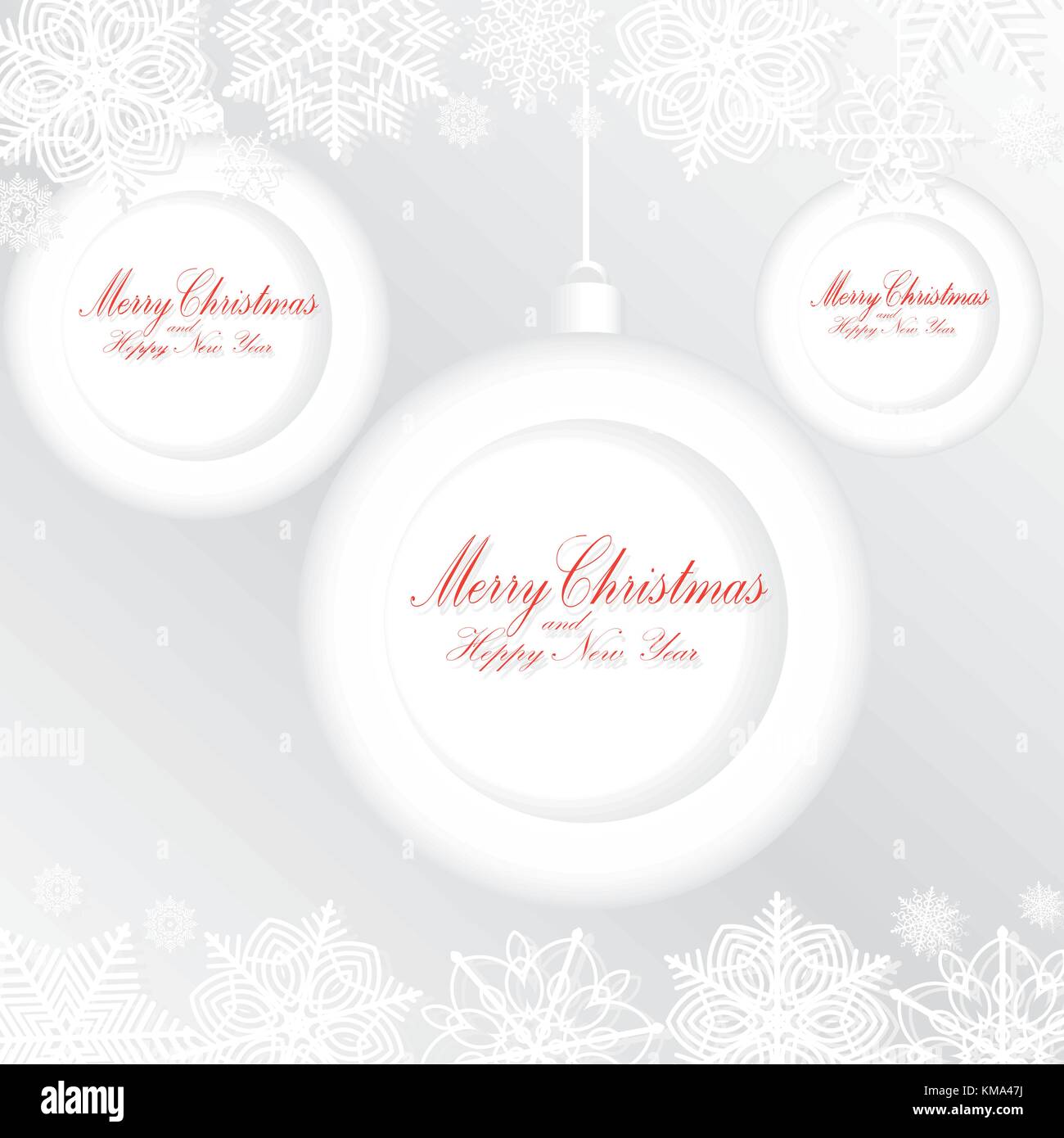 Greeting card with Merry Christmas. Vector illustration Stock Vector ...