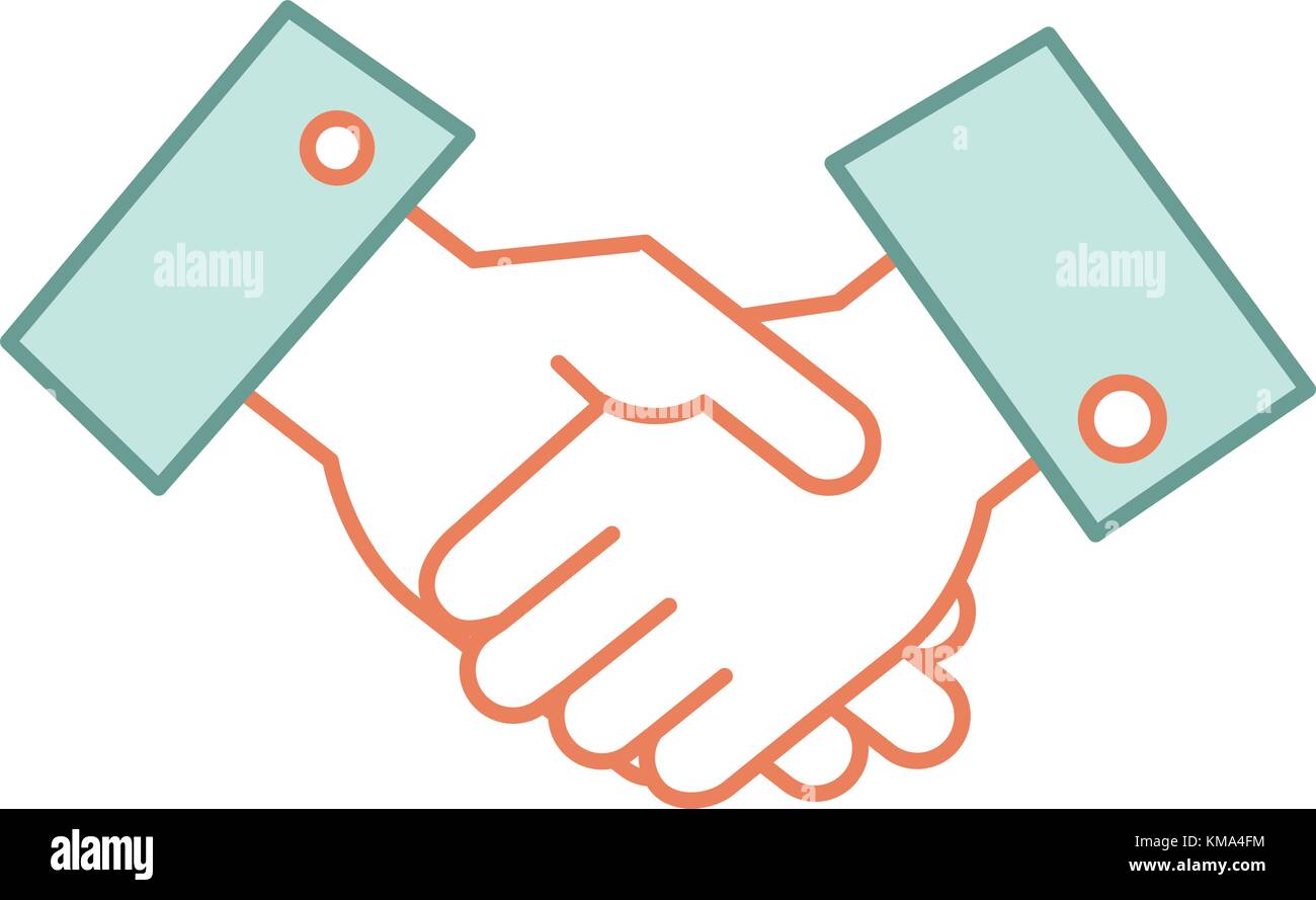 hands done deal isolated icon vector illustration design Stock Vector ...