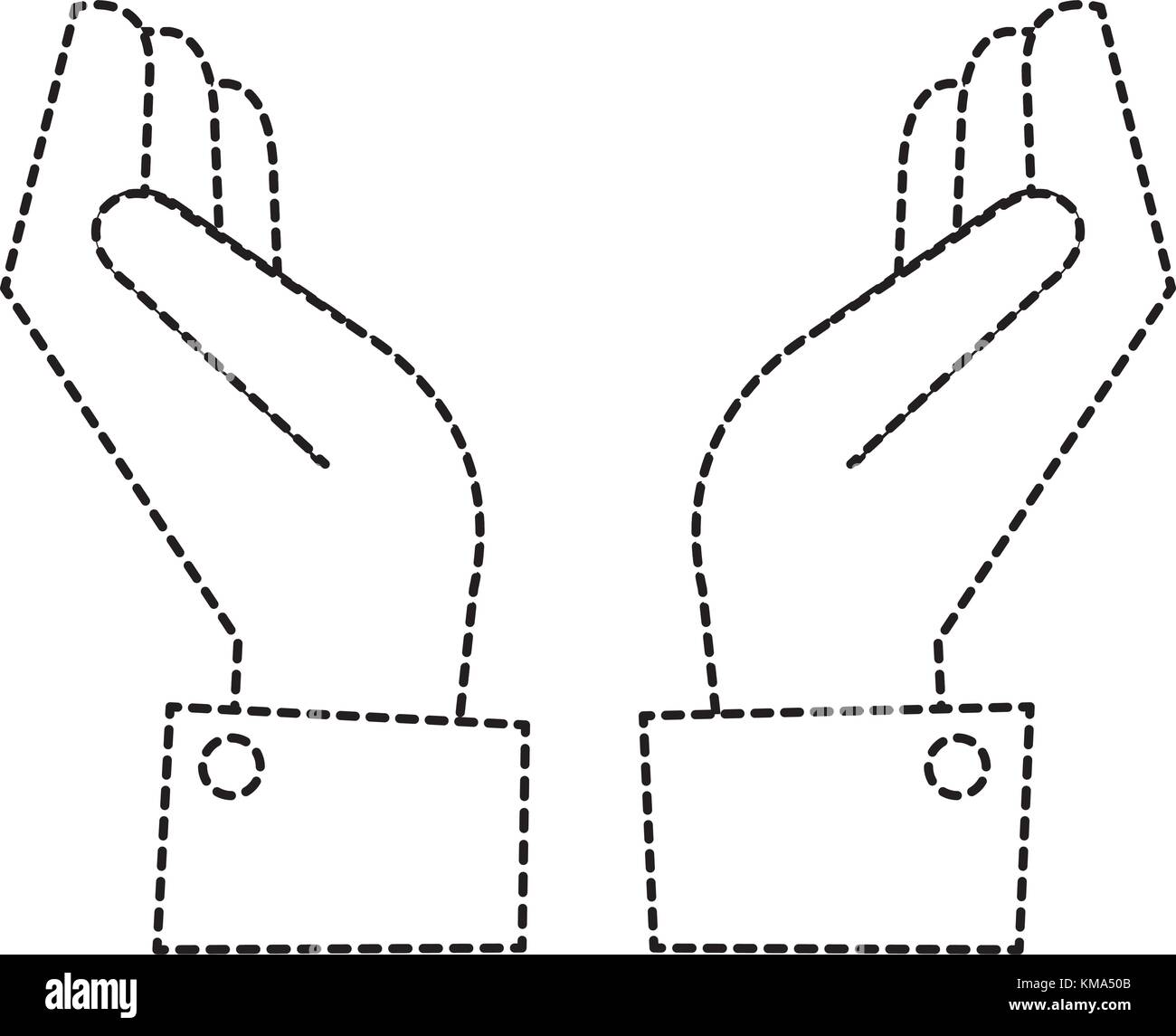 Hands protected isolated icon hi-res stock photography and images - Alamy