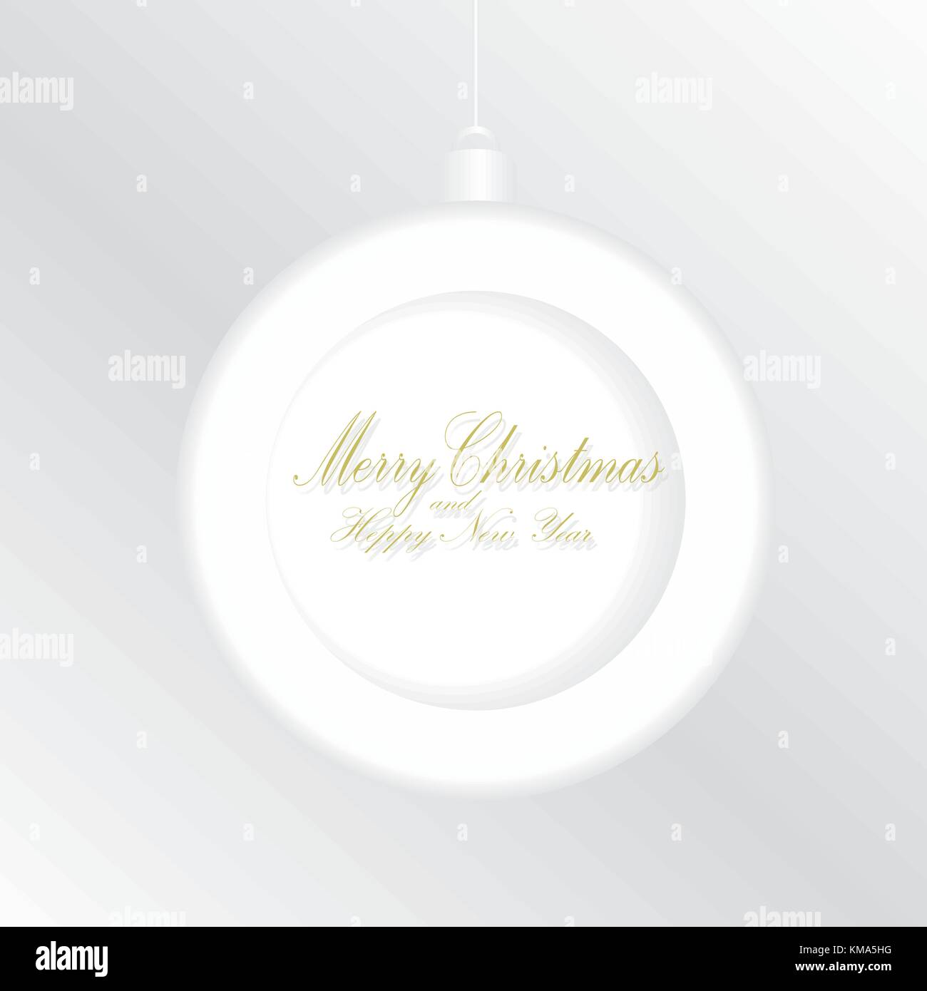Greeting card with Merry Christmas. Vector illustration Stock Vector