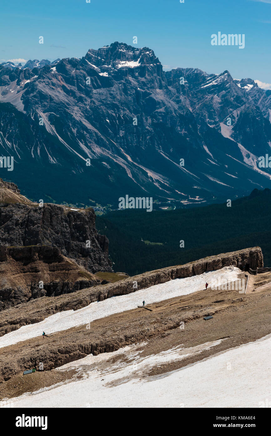 Mountain Ridge among Barren Mountains in Italian Dolomites Alps in ...