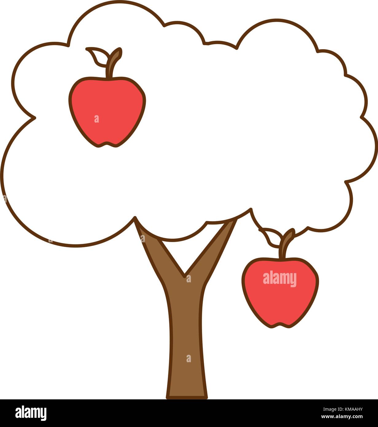 apple tree isolated icon Stock Vector Image & Art - Alamy