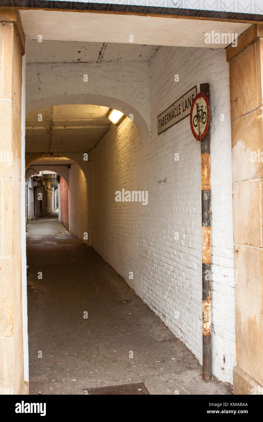 Tabernacle Lane Yeovil Stock Photo Alamy