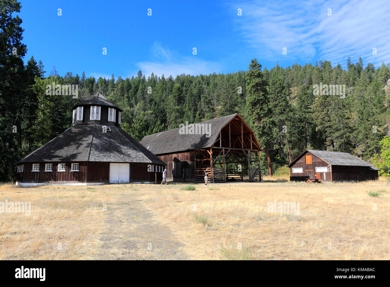 The restored Dairy Barns at Fintry Provincial Park, near Kelowna City