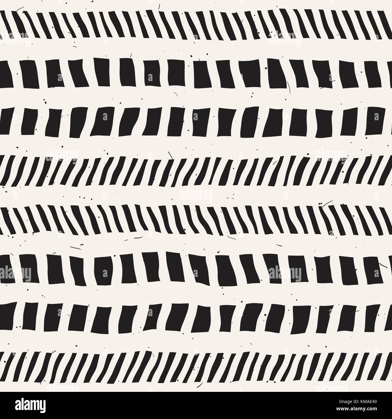 Seamless pattern with hand drawn brush strokes. Ink doodle grunge ...