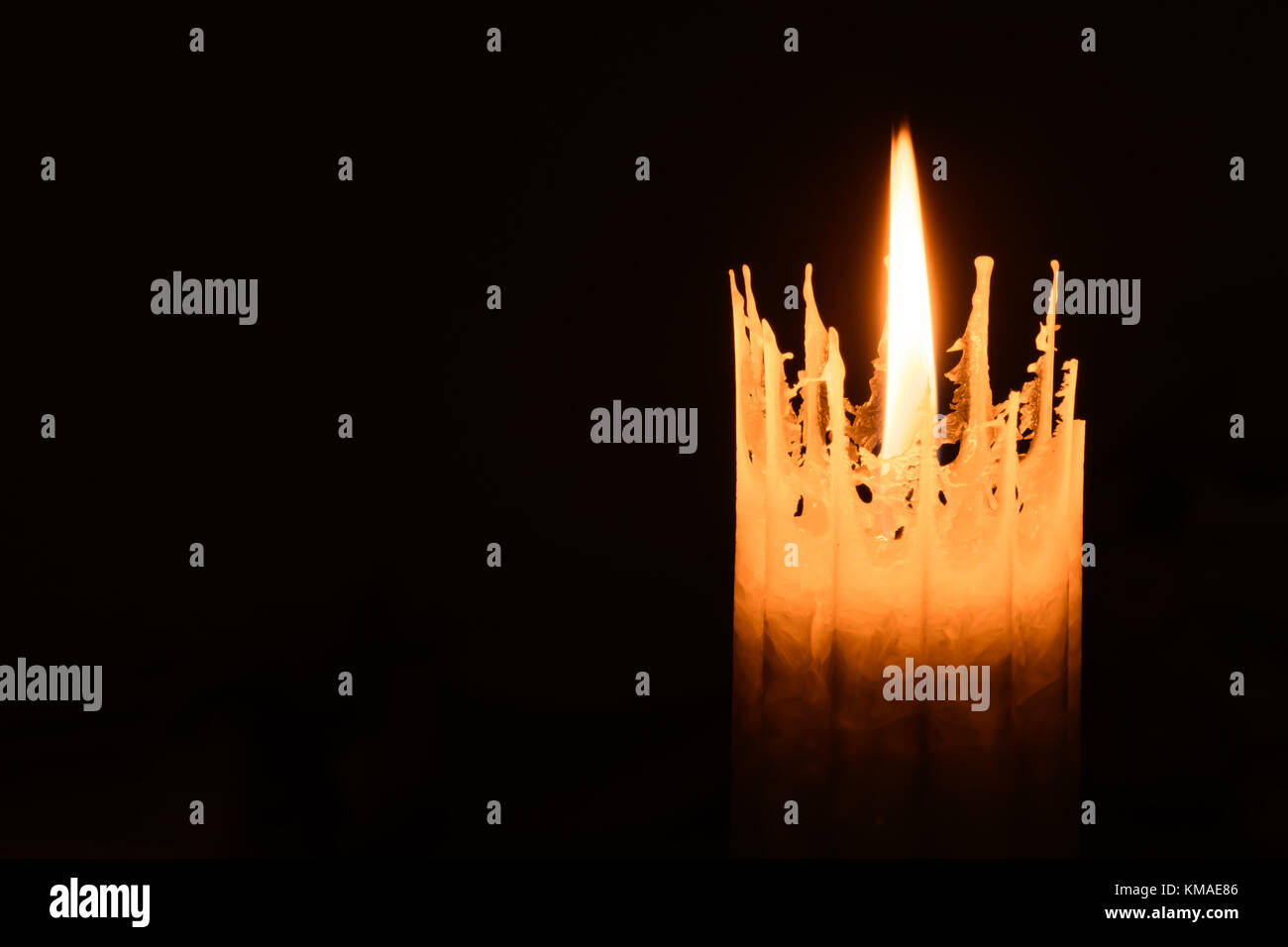 Burning candle Stock Photo Alamy