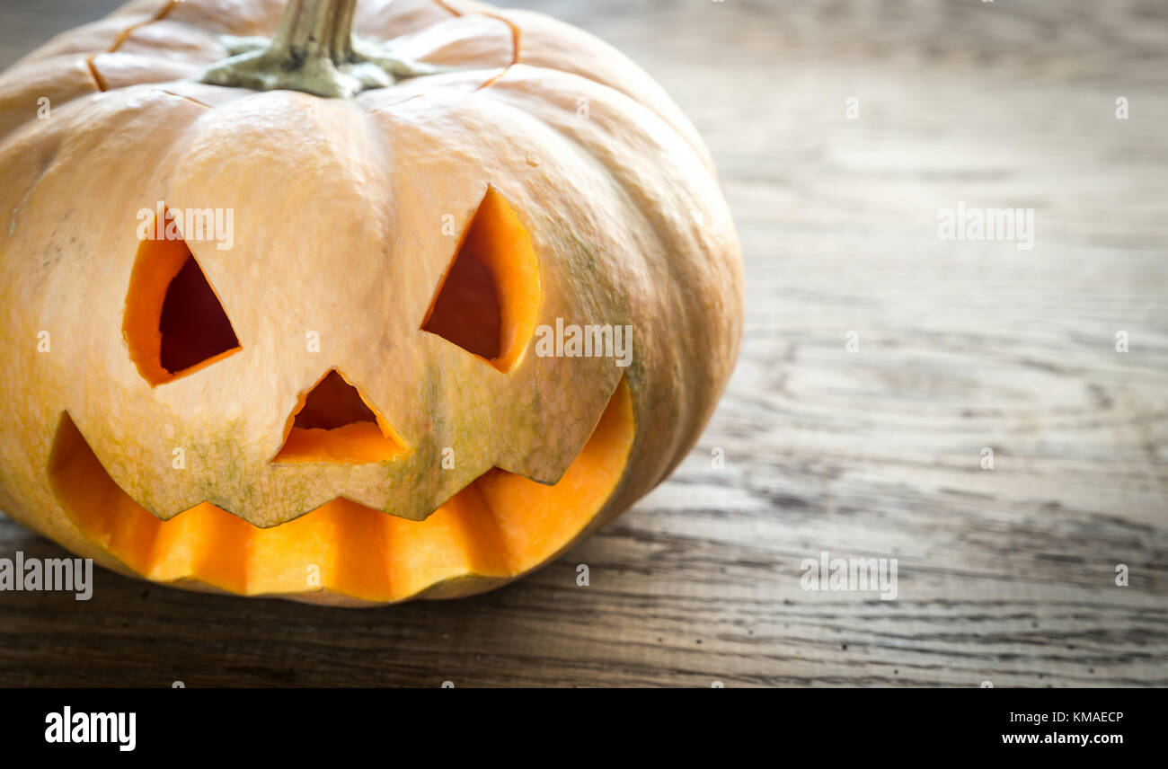 Scary halloween pumpkin Stock Photo - Alamy
