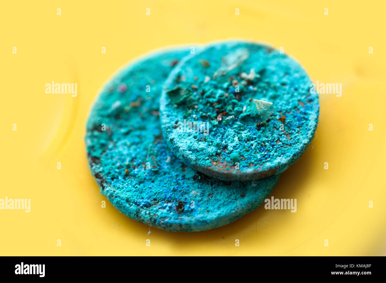 Verdigris On Coins Stock Photo Alamy