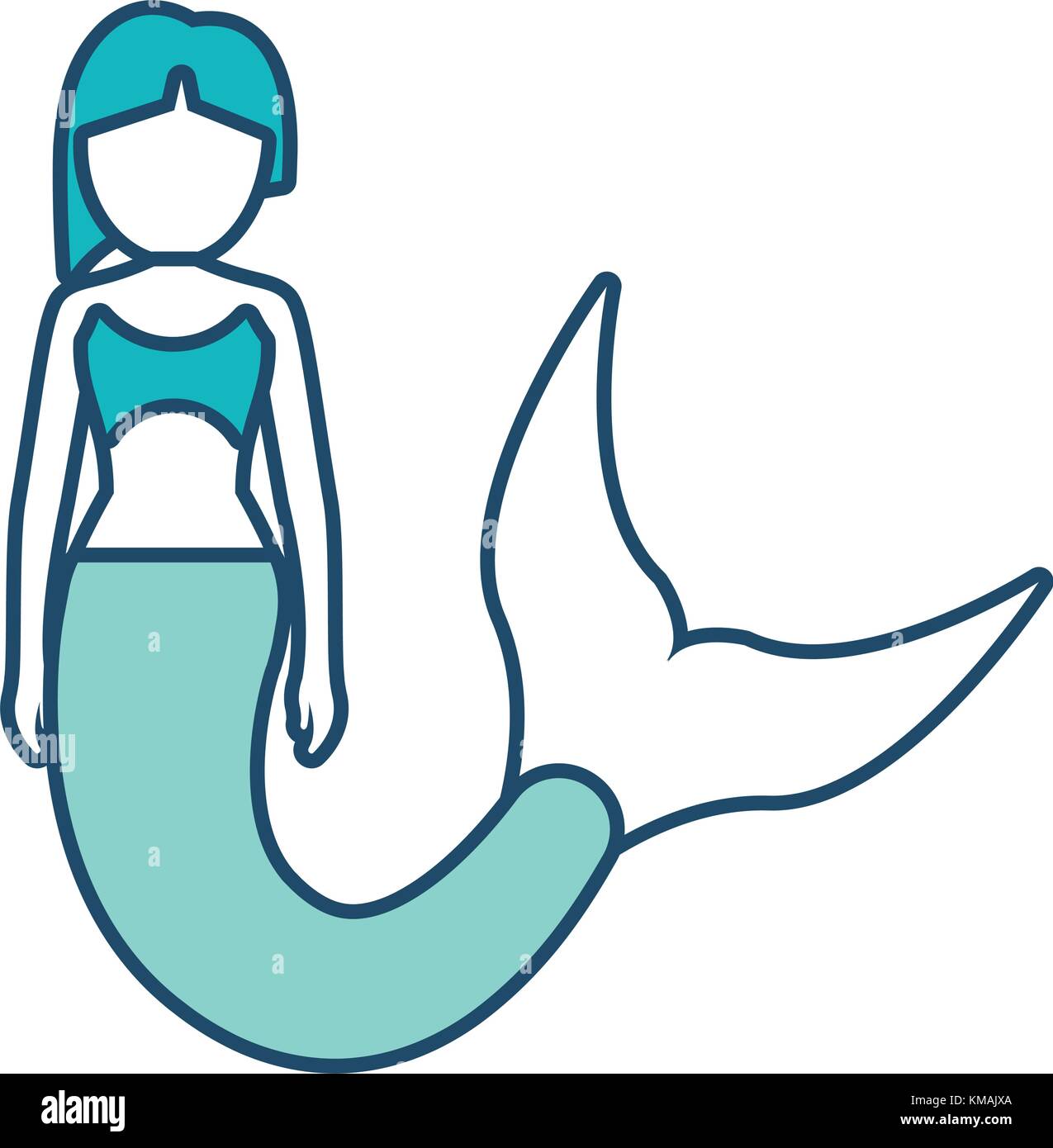cute mermaid icon image Stock Vector Image & Art - Alamy