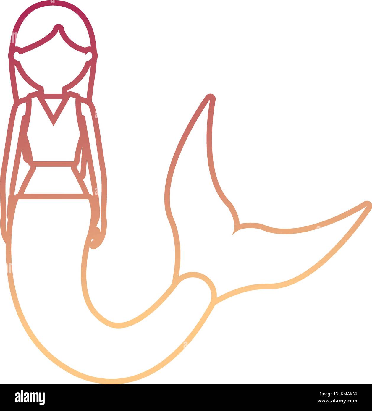 cute mermaid icon image Stock Vector Image & Art - Alamy