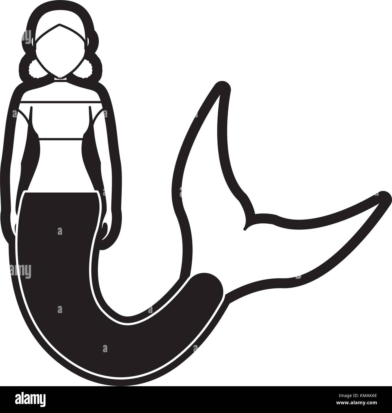 cute mermaid icon image Stock Vector Image & Art - Alamy