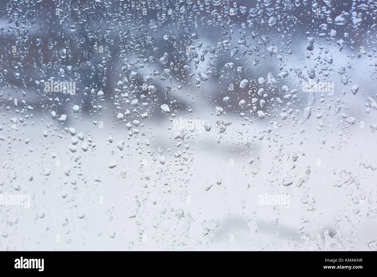 water drops on window glass Stock Photo Alamy