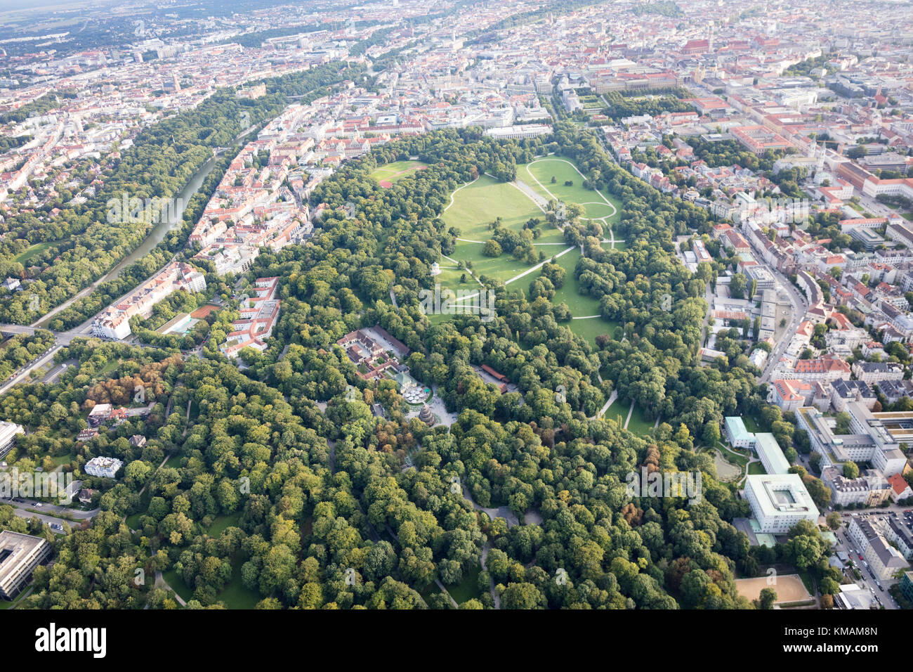 Englischer garten munich aerial hires stock photography and images Alamy