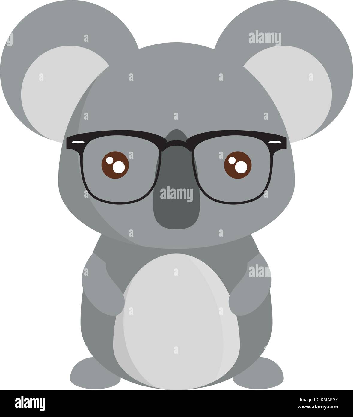 cute koala with glasses Stock Vector Image & Art - Alamy