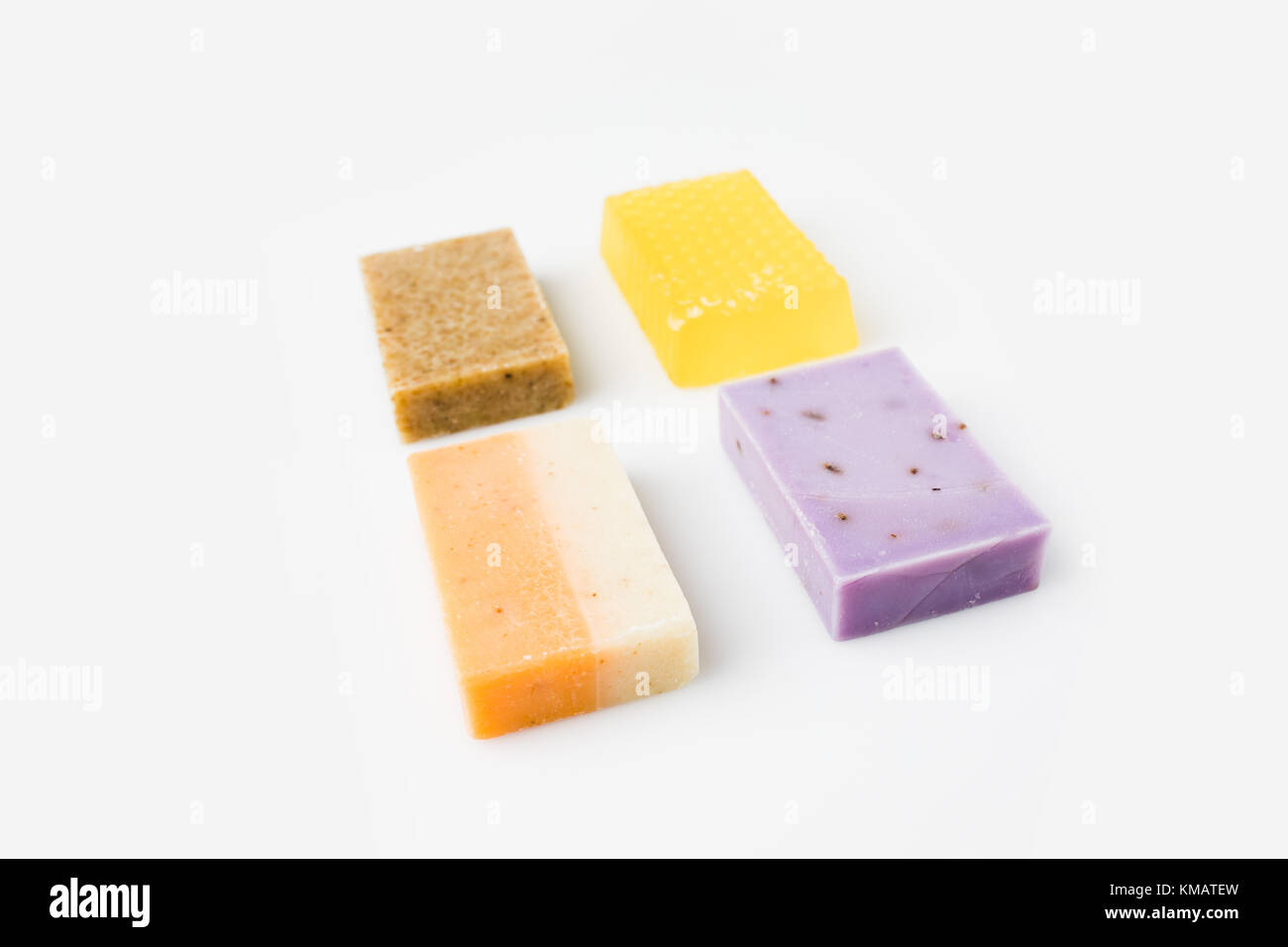 various handcrafted soap Stock Photo Alamy