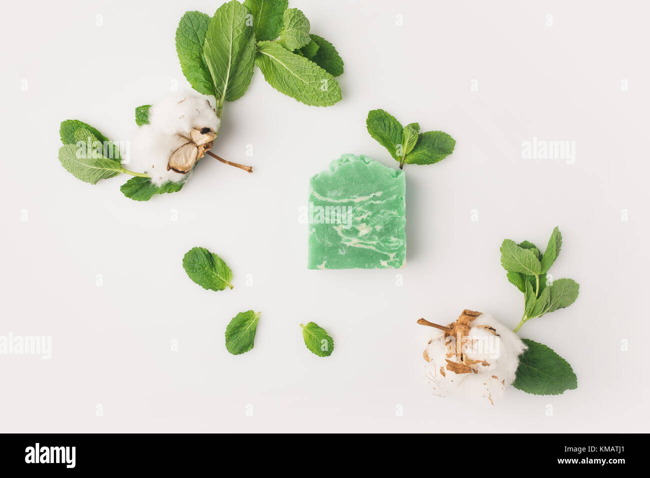 homemade mint soap Stock Photo Alamy