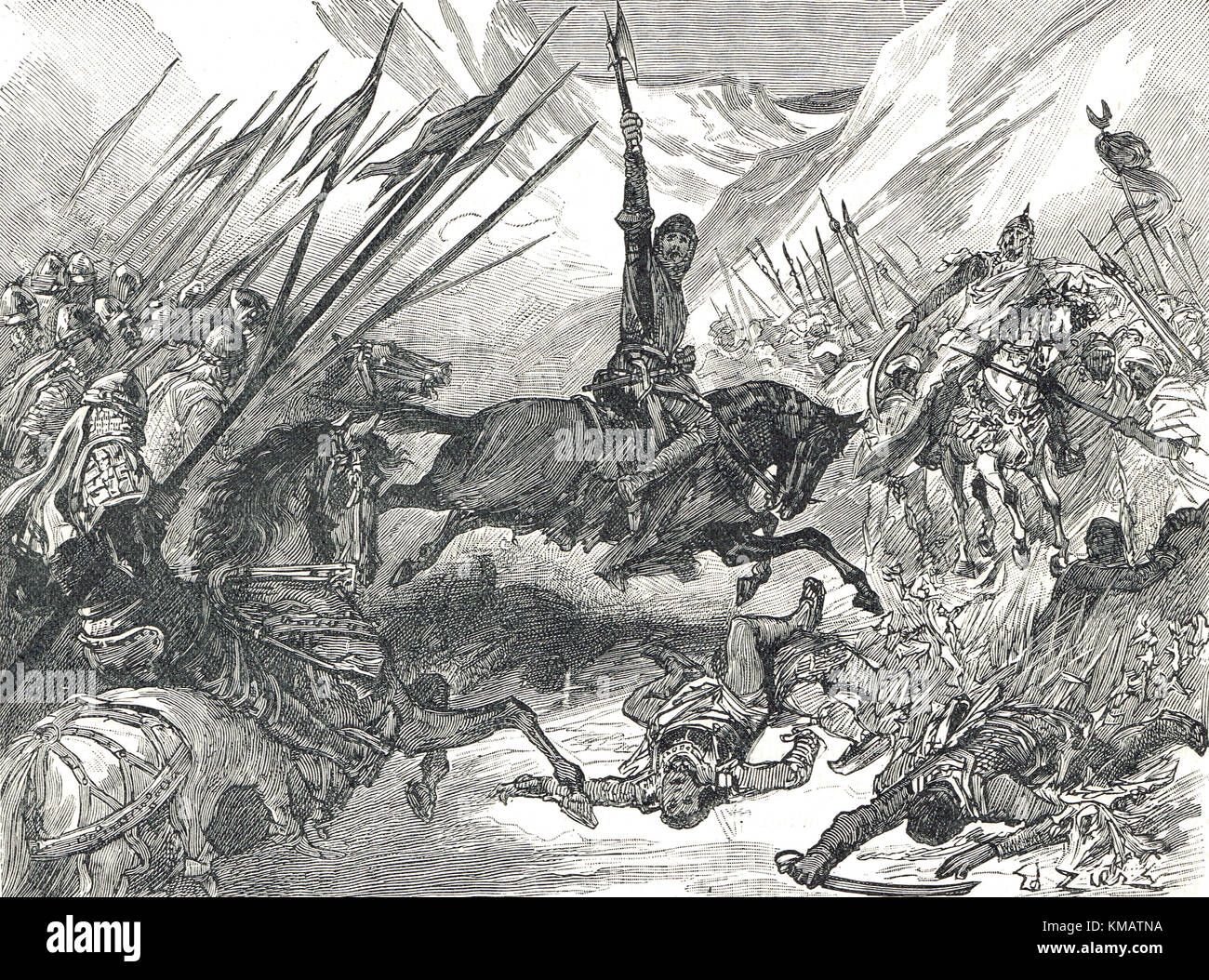 King Richard I, battle of Arsuf (also known as Azotus), 1191 Stock Photo