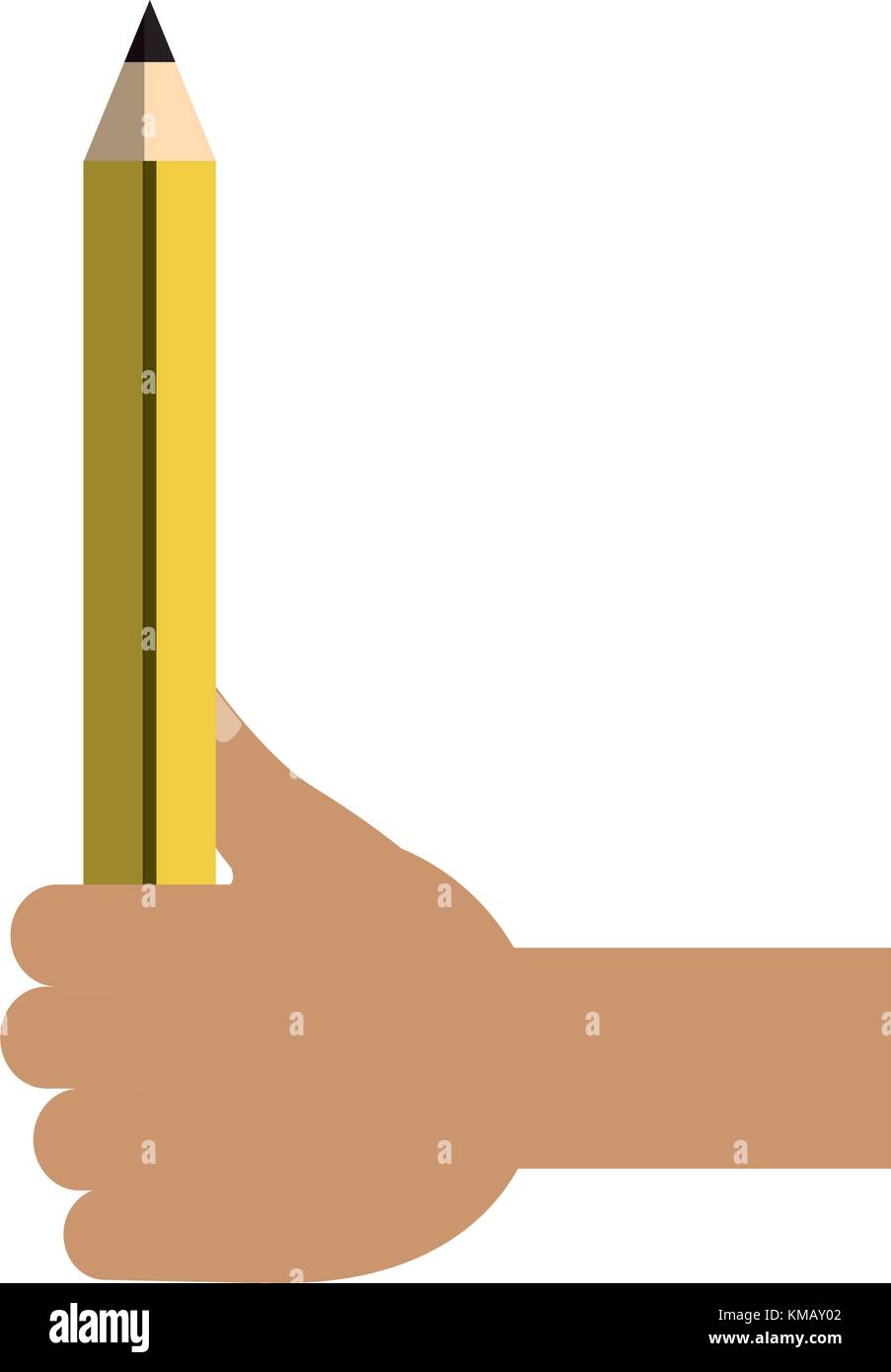 hand holding a pencil icon Stock Vector Image & Art - Alamy