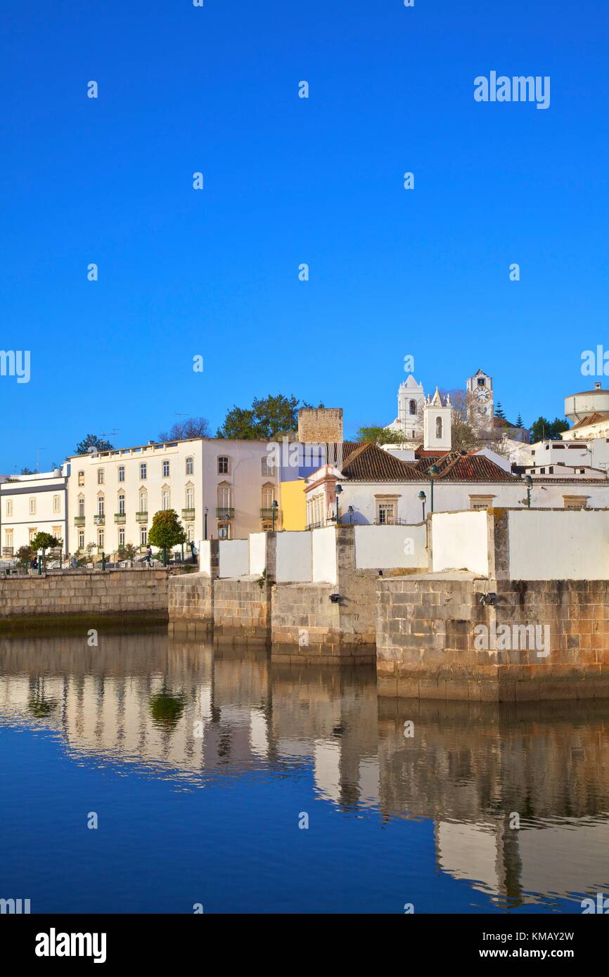 Roman Bridge, Tavira, Eastern Algarve, Algarve, Portugal, Europe Stock