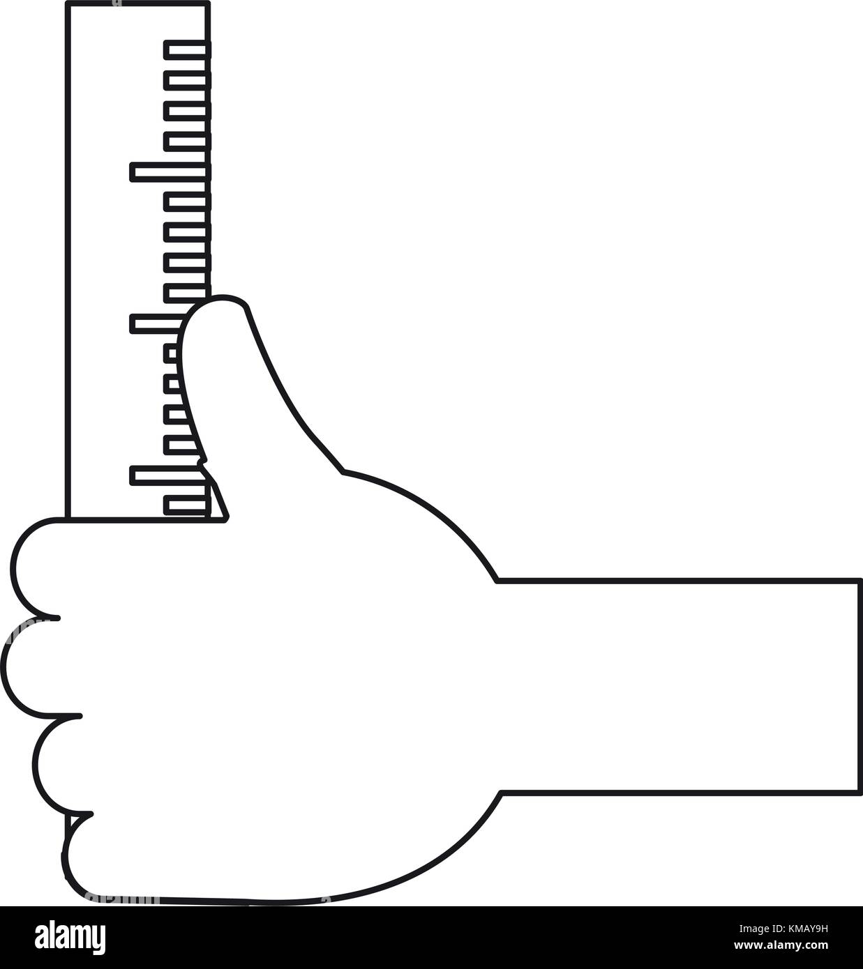 ruler utensil icon Stock Vector Image & Art - Alamy