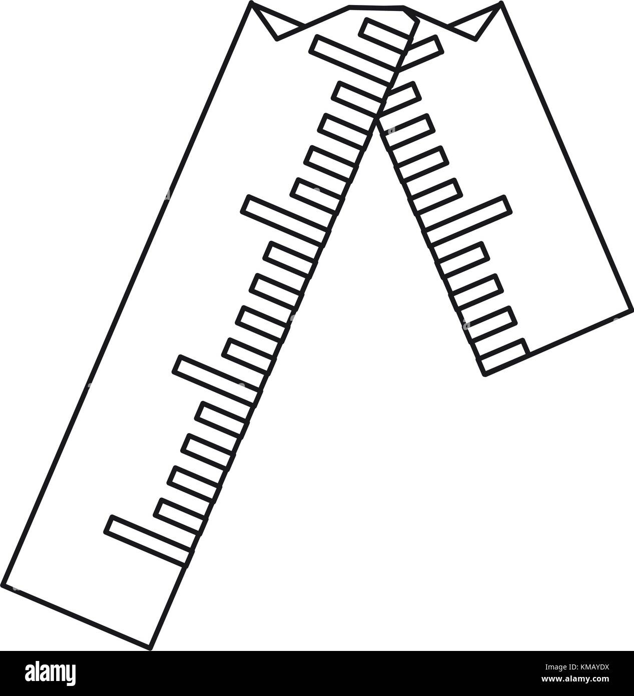 broken ruler icon Stock Vector Image & Art Alamy