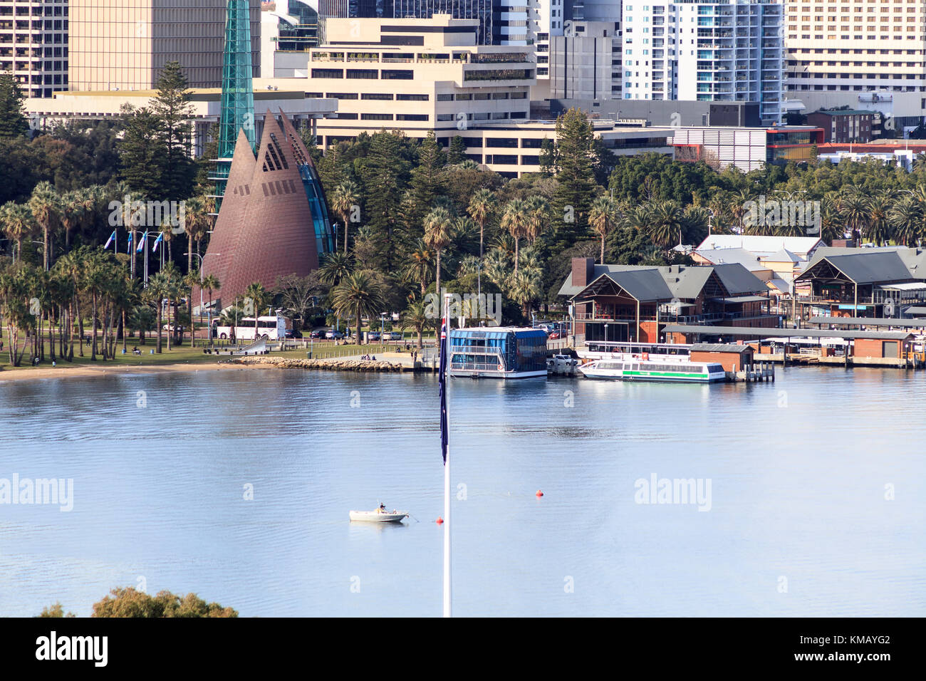 Perth City Skyline Stock Photo