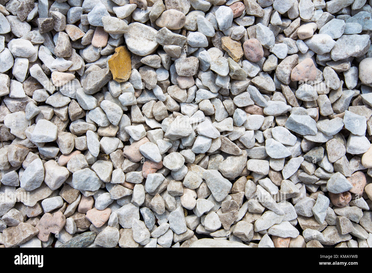 gravel for finishing borders in the garden Stock Photo Alamy