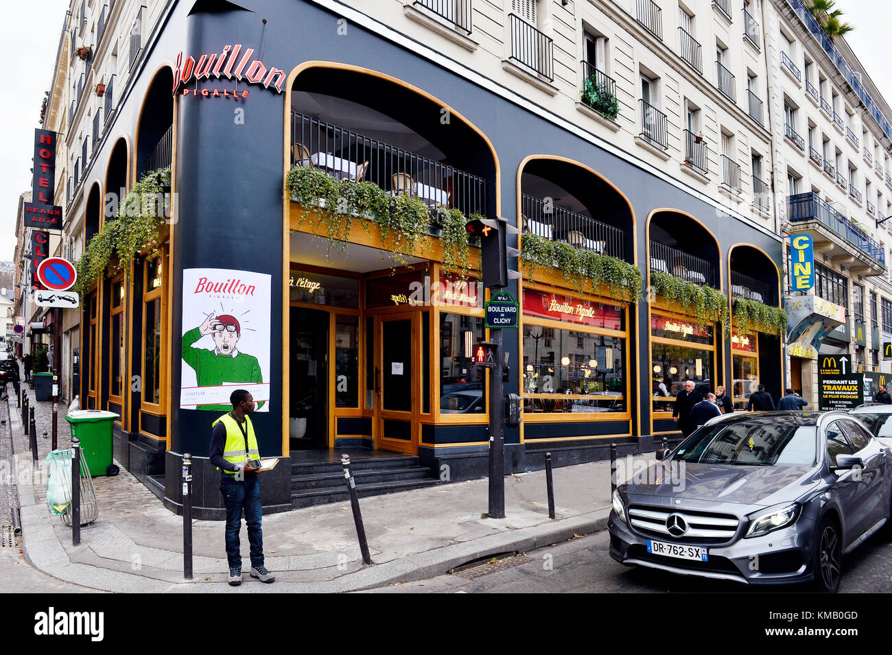 Bouillon Pigalle restaurant at Place Pigalle, Paris 18th, France Stock