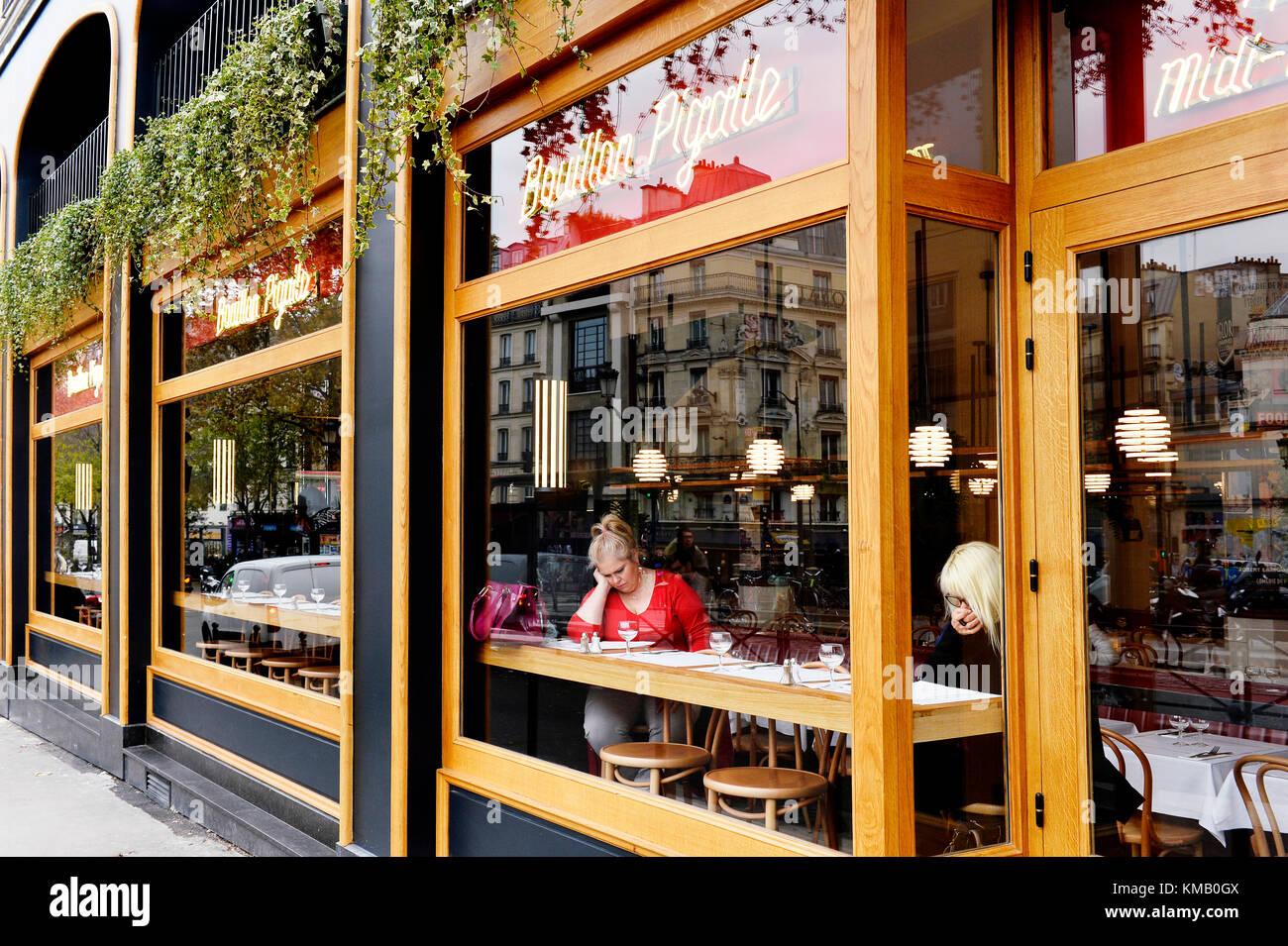 Bouillon Pigalle restaurant at Place Pigalle, Paris 18th, France Stock