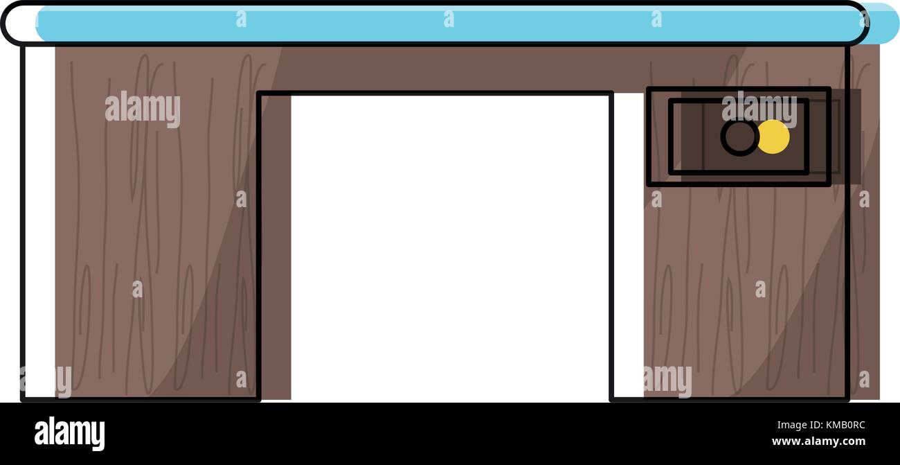 desk with a drawer icon Stock Vector Image & Art - Alamy